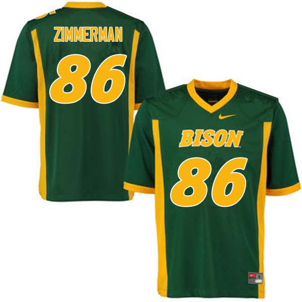 Men #86 Jonah Zimmerman North Dakota State Bison College Football Jerseys Sale-Green